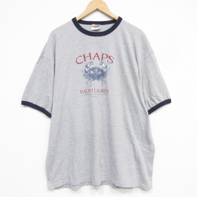 ラルフローレン 90s 半袖Tシャツ カニ グレー メンズXL相当 | 古着
