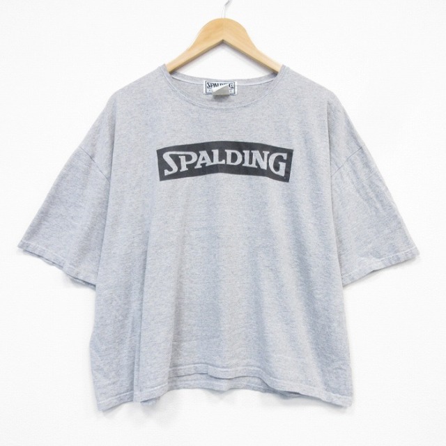 スポルティング 90s 半袖Tシャツ ビッグロゴ グレー メンズXL相当 | 古着
