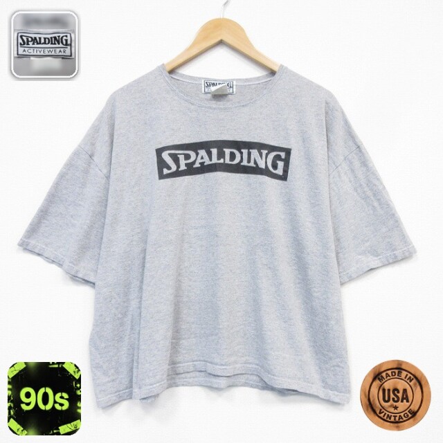 スポルティング 90s 半袖Tシャツ ビッグロゴ グレー メンズXL相当 | 古着