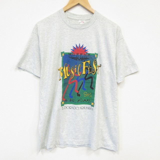 フルーツオブザルーム 90s 半袖Tシャツ ミックスジュース グレー メンズL相当 | 古着