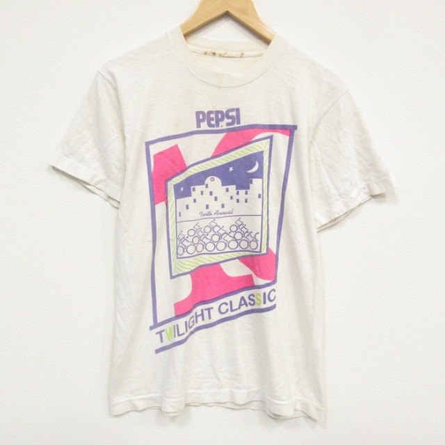 90s 半袖Tシャツ ペプシ ベージュ メンズM相当 | 古着