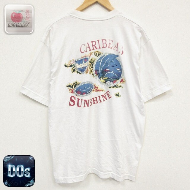 00s 半袖Tシャツ イルカ ホワイト メンズXL相当 | 古着