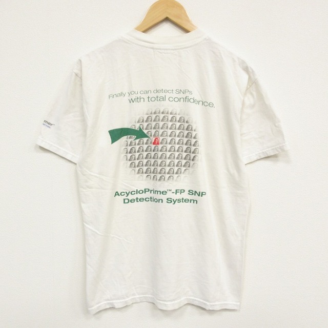 L★古着 半袖 ビンテージ Tシャツ メンズ 00年代 00s スナップ クルーネック ベージュ【spe】 26jul15