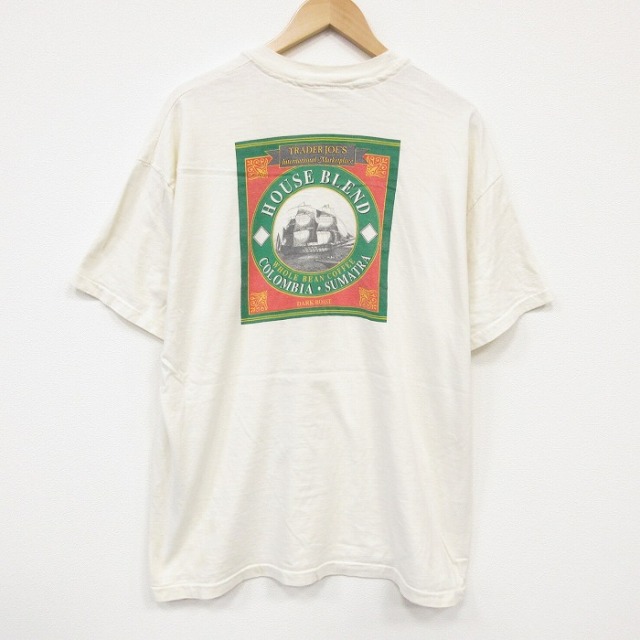90s 半袖Tシャツ 船 ベージュ メンズXL相当 | 古着