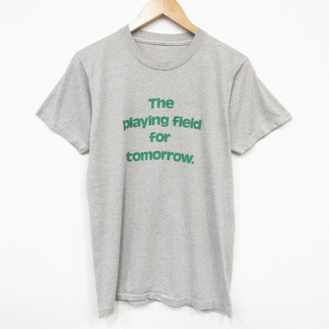 90s 半袖Tシャツ tomorrowパックマン 霜降りグレー メンズM相当 | 古着