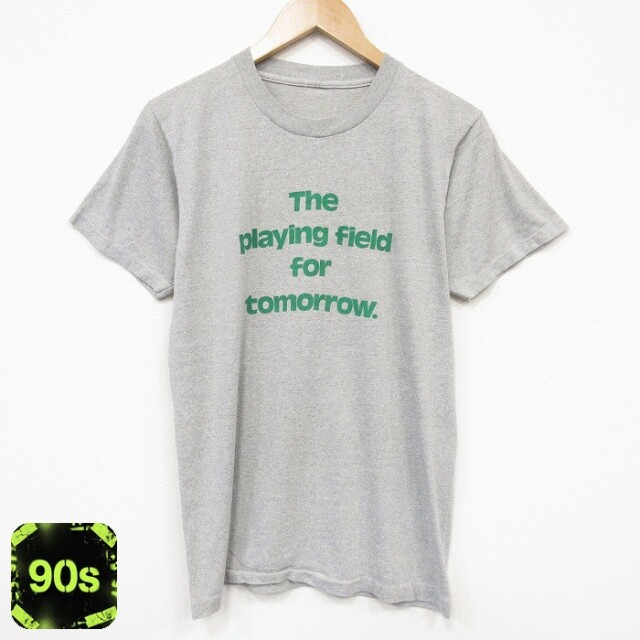90s 半袖Tシャツ tomorrowパックマン 霜降りグレー メンズM相当 | 古着