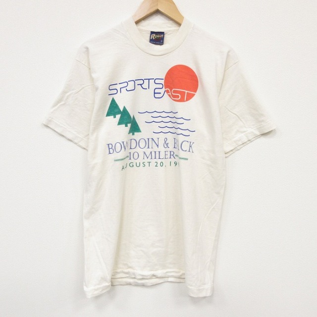 90s 半袖Tシャツ スポーツイースト ベージュ メンズL相当 | 古着