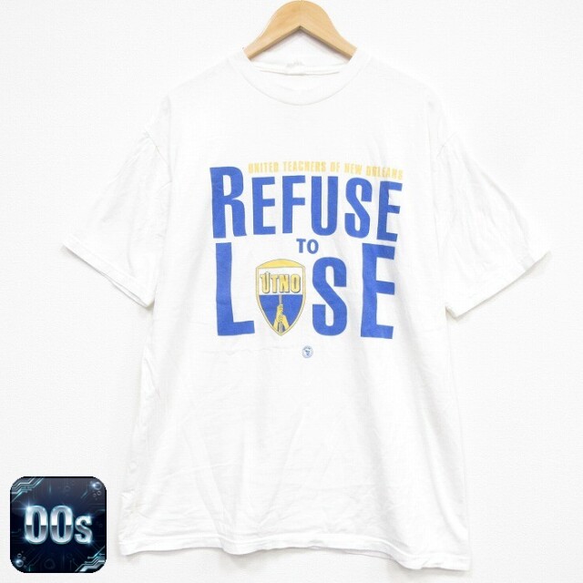 00s 半袖Tシャツ REFUSE ホワイト メンズXL相当 | 古着