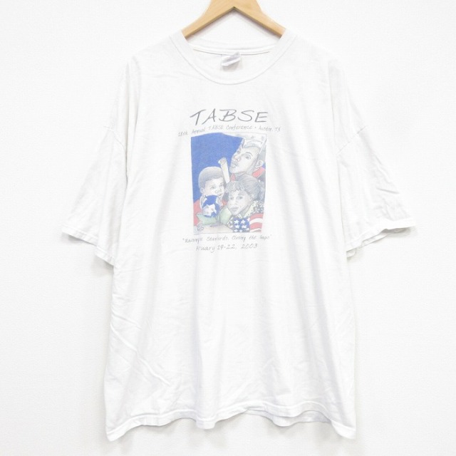 ヘインズ 00s 半袖Tシャツ TABSE ホワイト メンズXL相当 | 古着
