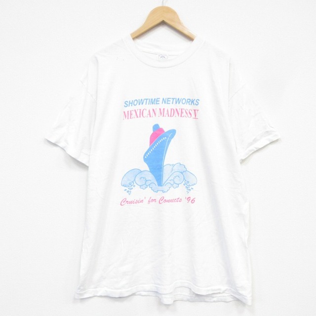 90s 半袖Tシャツ 船 ホワイト メンズXL相当 | 古着