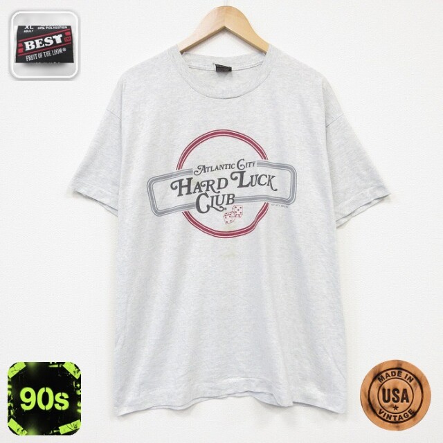 フルーツオブザルーム 90s 半袖Tシャツ サイコロ グレー メンズXL相当 | 古着