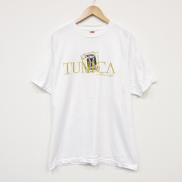 フルーツオブザルーム 00s 半袖Tシャツ TUNICA ホワイト メンズXL相当 | 古着