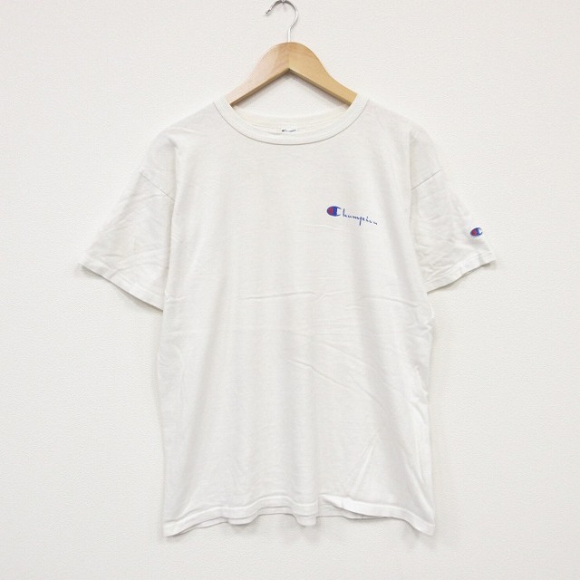 チャンピオン 80s 半袖Tシャツ ワンポイントロゴ ホワイト メンズL相当 | 古着