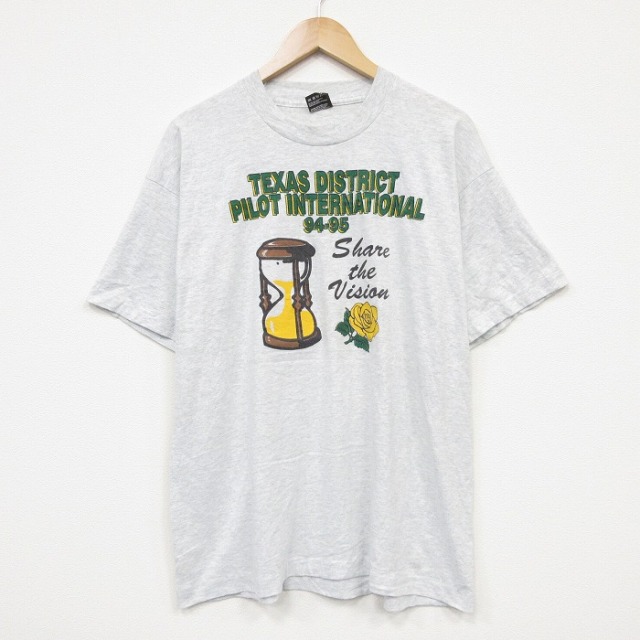 フルーツオブザルーム 90s 半袖Tシャツ 砂時計 グレー メンズL相当 | 古着