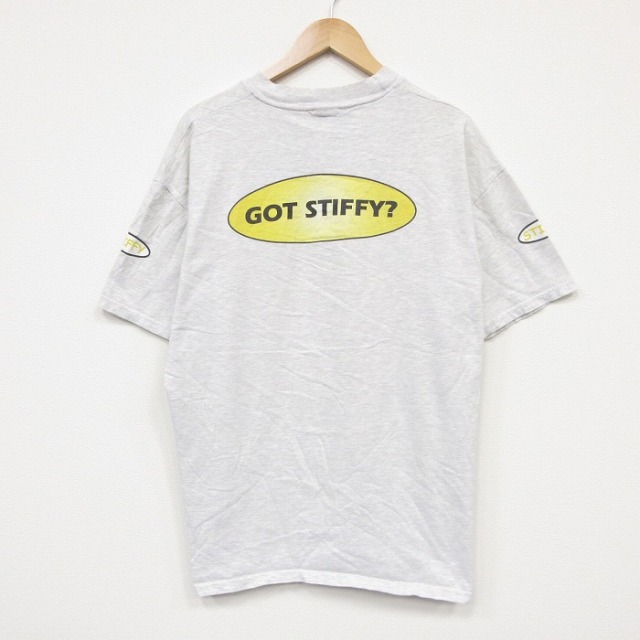 ヘインズ 00s 半袖Tシャツ GOT STIFF グレー メンズXL相当 | 古着