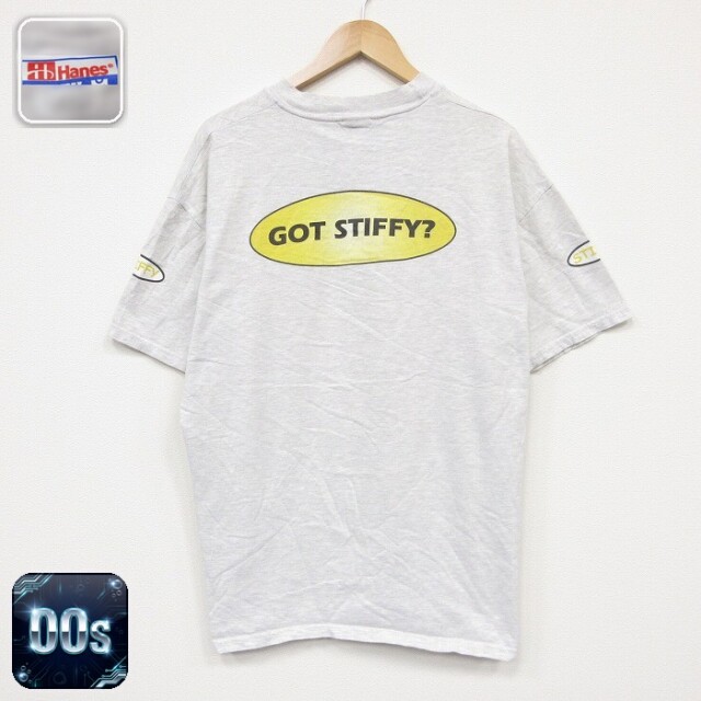 ヘインズ 00s 半袖Tシャツ GOT STIFF グレー メンズXL相当 | 古着