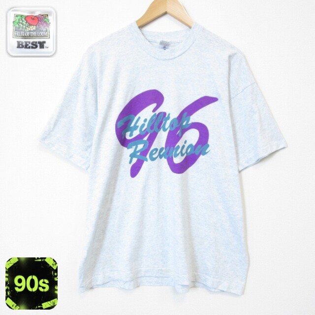 フルーツオブザルーム 90s 半袖Tシャツ 霜降り グレー メンズXL相当 | 古着