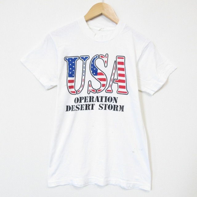 90s 半袖Tシャツ 湾岸戦争 ホワイト メンズS相当 | 古着