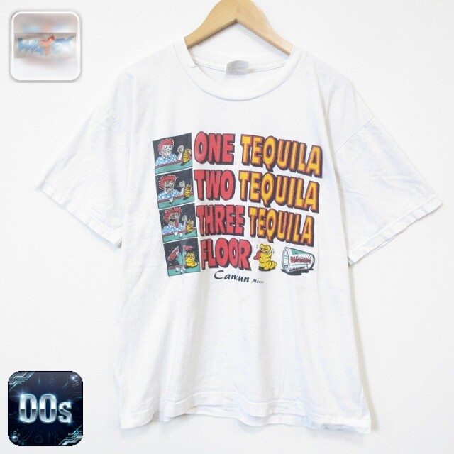 00s 半袖Tシャツ テキーラ ホワイト メンズXL相当 | 古着