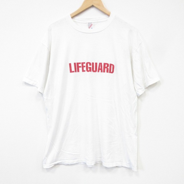 ジャージーズ 90s 半袖Tシャツ ライフガード ホワイト メンズXL相当 | 古着