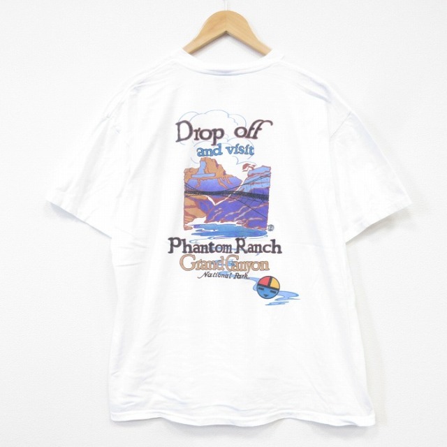 オニータ 90s 半袖Tシャツ グランドキャニオン ホワイト メンズXL相当 | 古着