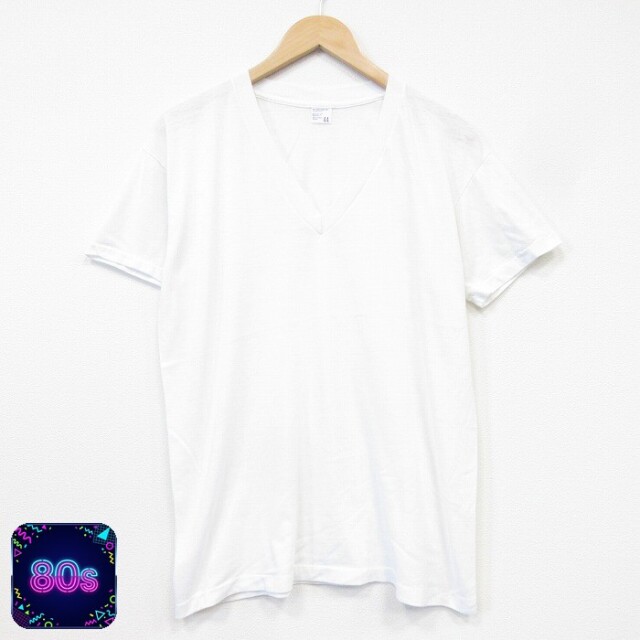 80s 半袖Tシャツ 無地 ホワイト メンズL相当 | 古着