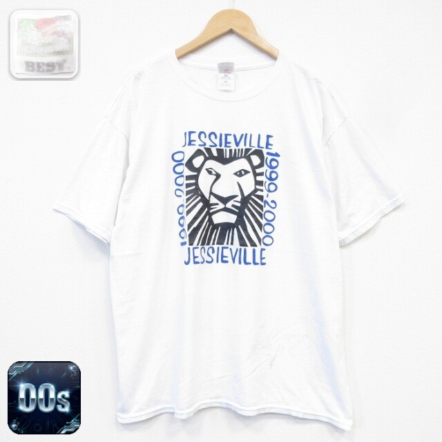 フルーツオブザルーム 00s 半袖Tシャツ ライオン ホワイト メンズXL相当 | 古着