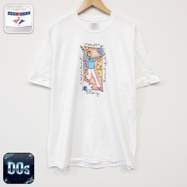 00s 半袖Tシャツ Healthy ホワイト メンズXL相当 | 古着