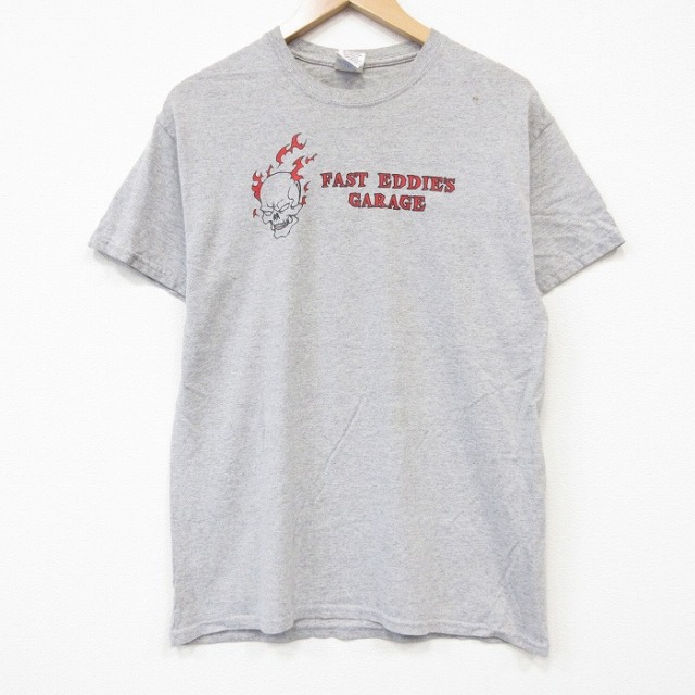 半袖Tシャツ スカル グレー メンズM相当 | 古着