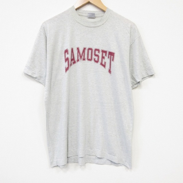 フルーツオブザルーム 90s 半袖Tシャツ SAMOSET グレー メンズL相当 | 古着