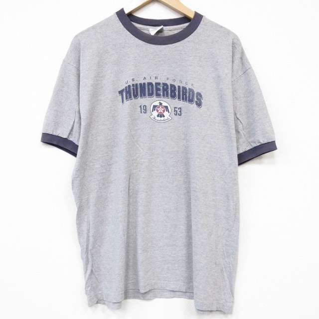 SDI 90s 半袖Tシャツ USエアフォースサンダーバーズ グレー メンズXL相当 | 古着