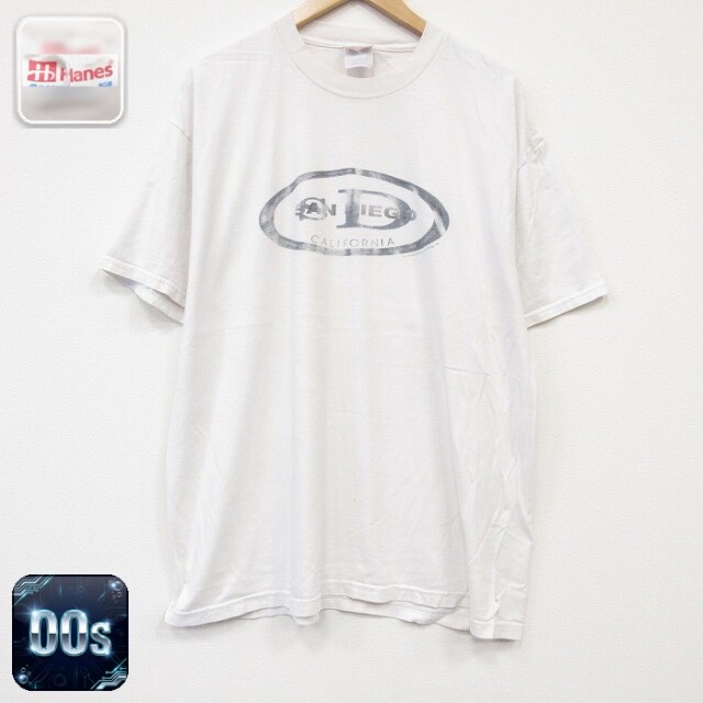 ヘインズ 00s 半袖Tシャツ サンディエゴ ホワイト メンズXL相当 | 古着