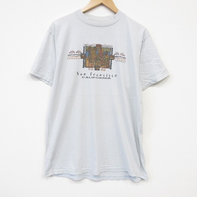 TULTEX 90s 半袖Tシャツ サンフランシスコ グレー メンズL相当 | 古着