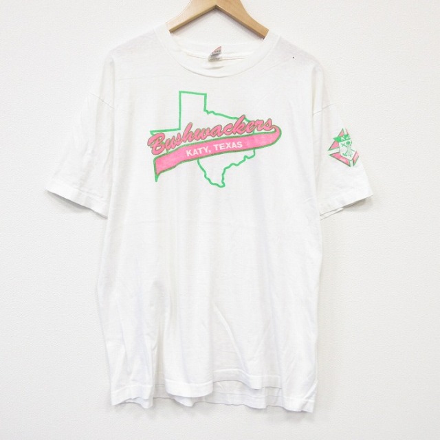 フルーツオブザルーム 90s 半袖Tシャツ テキサス ホワイト メンズXL相当 | 古着