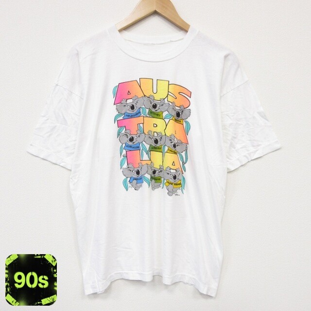 90s 半袖Tシャツ コアラ ホワイト メンズXL相当 | 古着