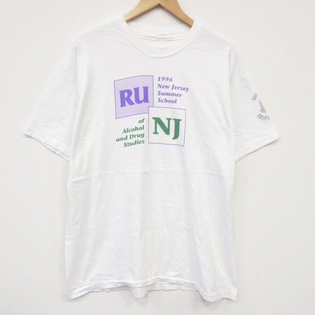 90s 半袖Tシャツ ニュージャージー ホワイト メンズXL相当 | 古着