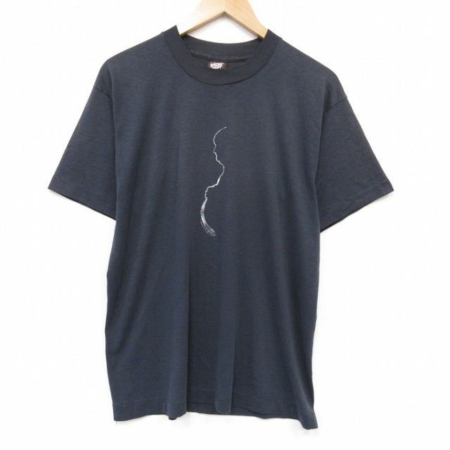 スクリーンスターズ 90s 半袖Tシャツ メッセージ ブラック メンズL相当 | 古着