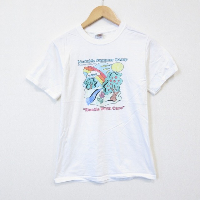 フルーツオブザルーム 00s 半袖Tシャツ サマーキャンプ ホワイト メンズS相当 | 古着