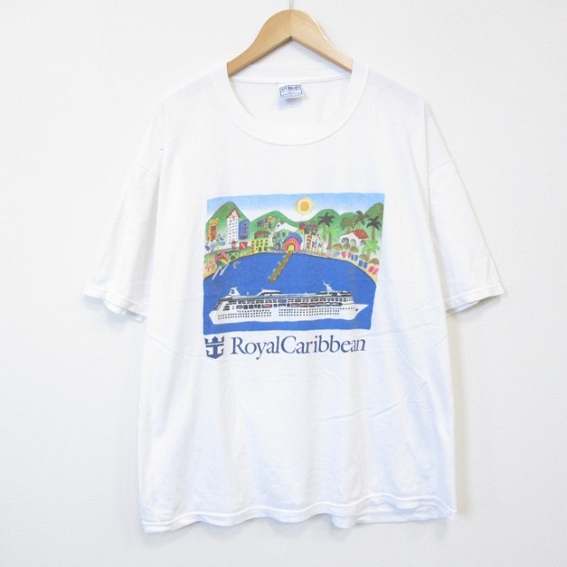All Sport 90s 半袖Tシャツ ロイヤルカリビアン ホワイト メンズXL相当 | 古着
