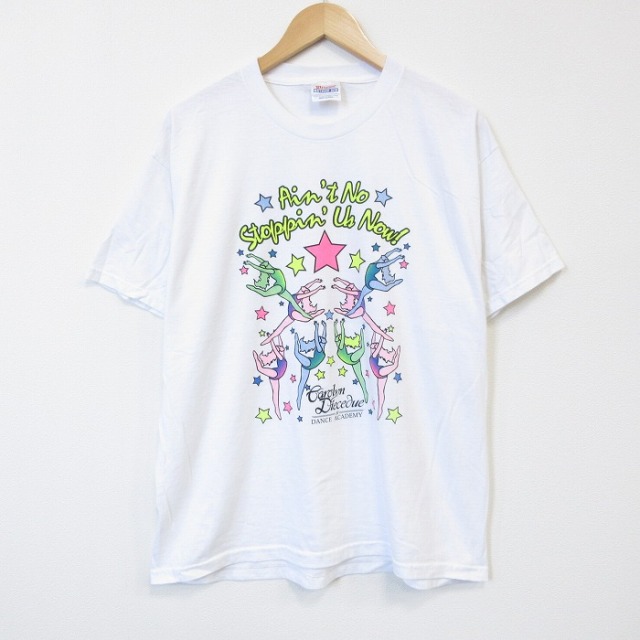 ヘインズ 00s 半袖Tシャツ 新体操 ホワイト メンズL相当 | 古着
