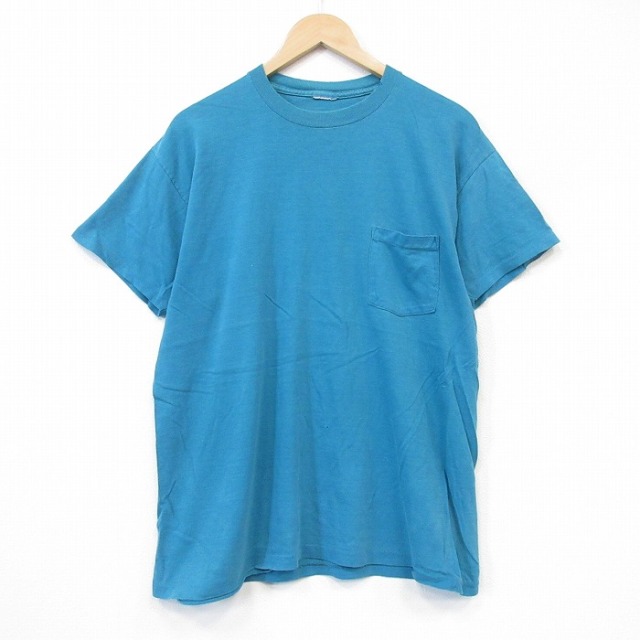 半袖Tシャツ ブルー メンズL相当 | 古着