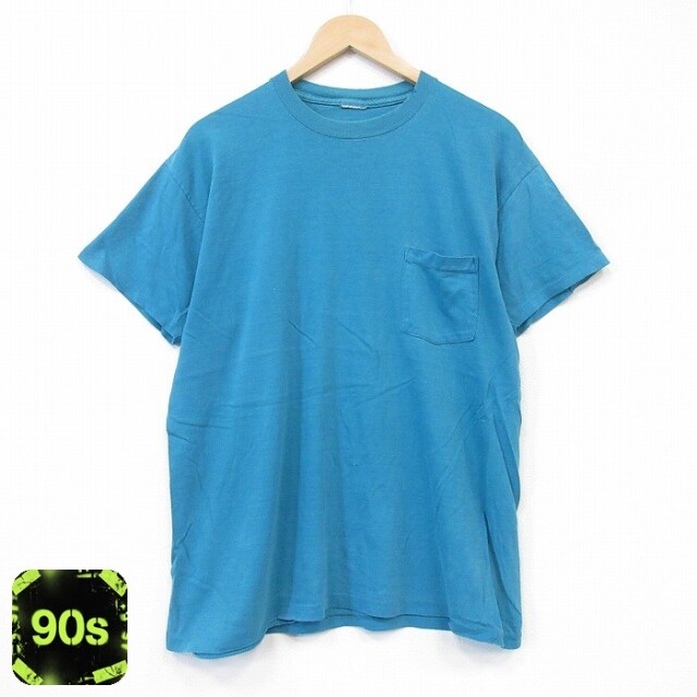 半袖Tシャツ ブルー メンズL相当 | 古着