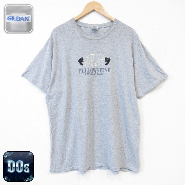 00s 半袖Tシャツ イエローストーン グレー メンズXL相当 | 古着