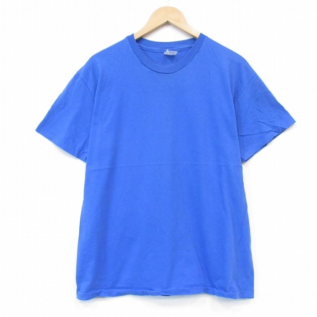 ヘインズ 90s 半袖Tシャツ ブルー メンズL相当 | 古着