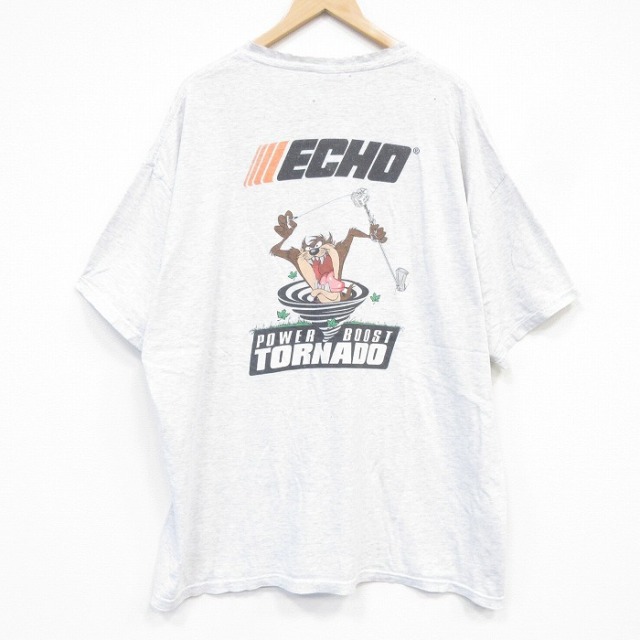00s 半袖Tシャツ ルーニーテューンズタズ グレー メンズXL相当 | 古着