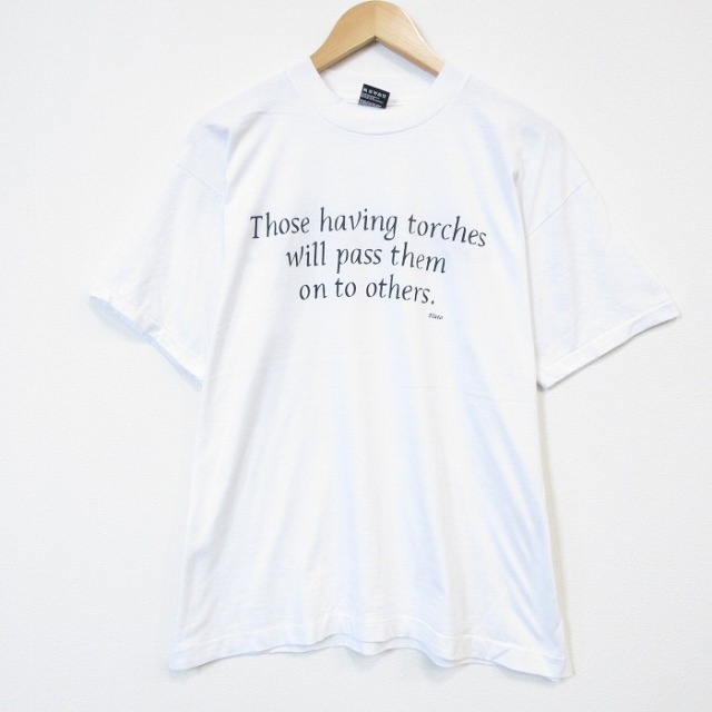 90s 半袖Tシャツ メッセージ ホワイト XL | 古着 26aug27