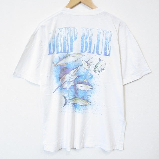 90s 半袖Tシャツ カジキ ホワイト XL | 古着 26aug27
