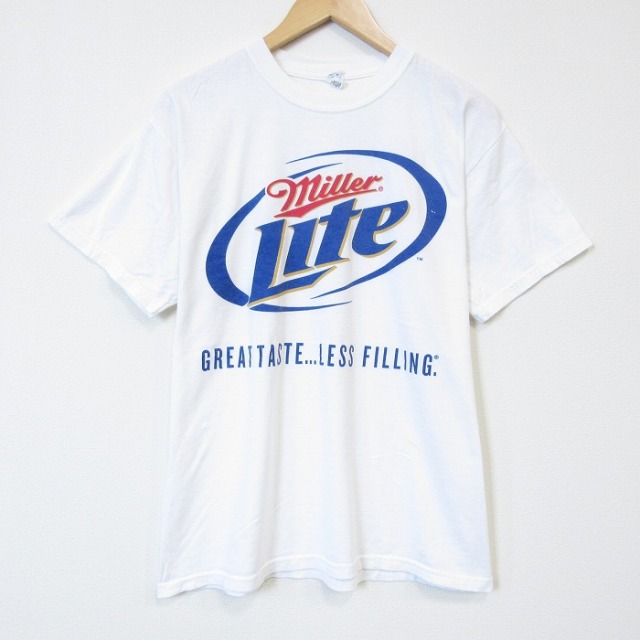 ミラーライト 00s 半袖Tシャツ ビール ホワイト XL | 古着 26aug27