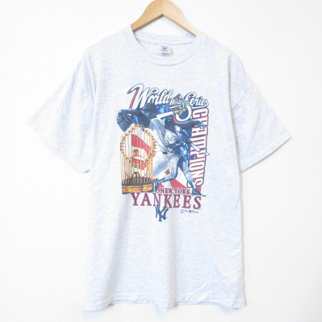 メジャーリーグ 90s 半袖Tシャツ ニューヨークヤンキース グレー XL | 古着 26aug27