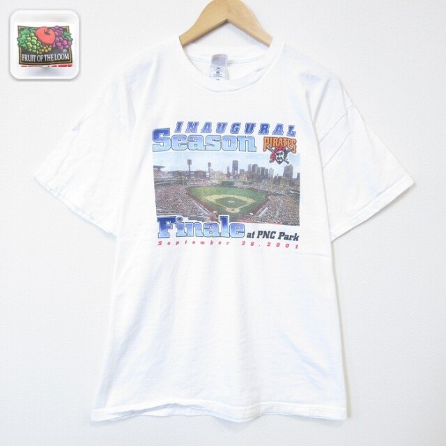 フルーツオブザルーム 00s 半袖Tシャツ ピッツバーグパイレーツ ホワイト XL | 古着 26aug27